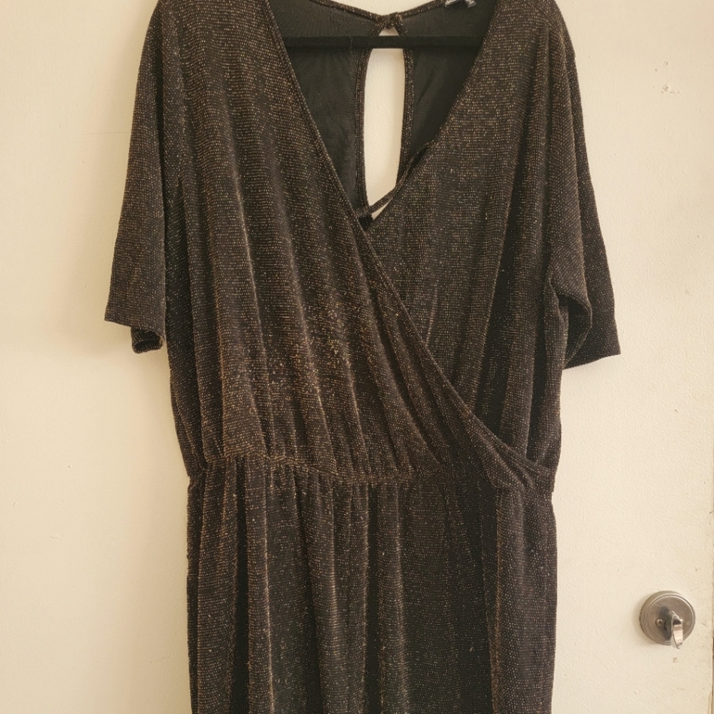 Black and Gold Romper